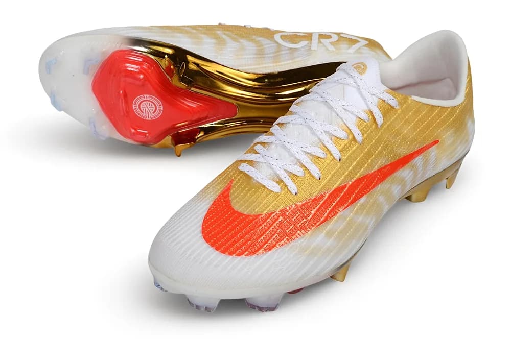 Nike Air Zoom Mercurial Vapor 17 ELITE XXVI FG dourado e vermelho