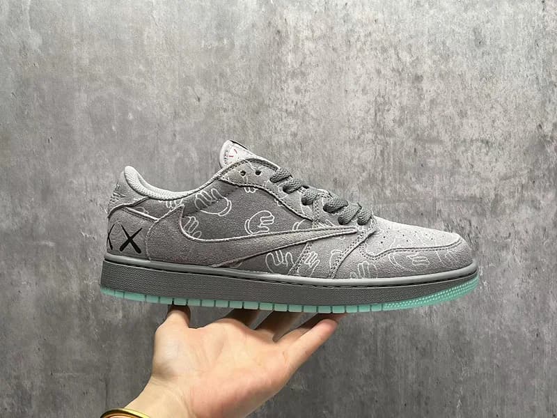 Nike Air Jordan 1 Low "KAWS x Travis Scott" Cool Grey