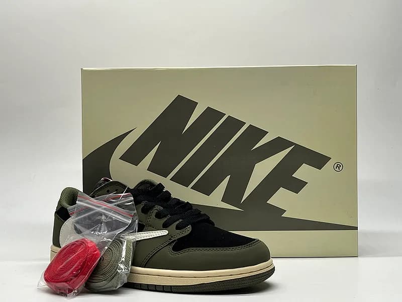 Travis Scott x Air Jordan 1 Low OG "Black Olive"