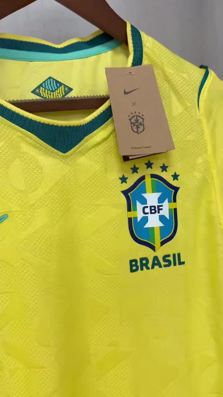 Player version 2026 Brazil home 1:1 Jersey S